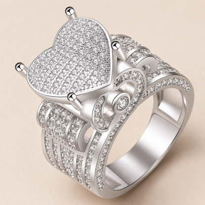Eternal Love Heart Zircon Ring
