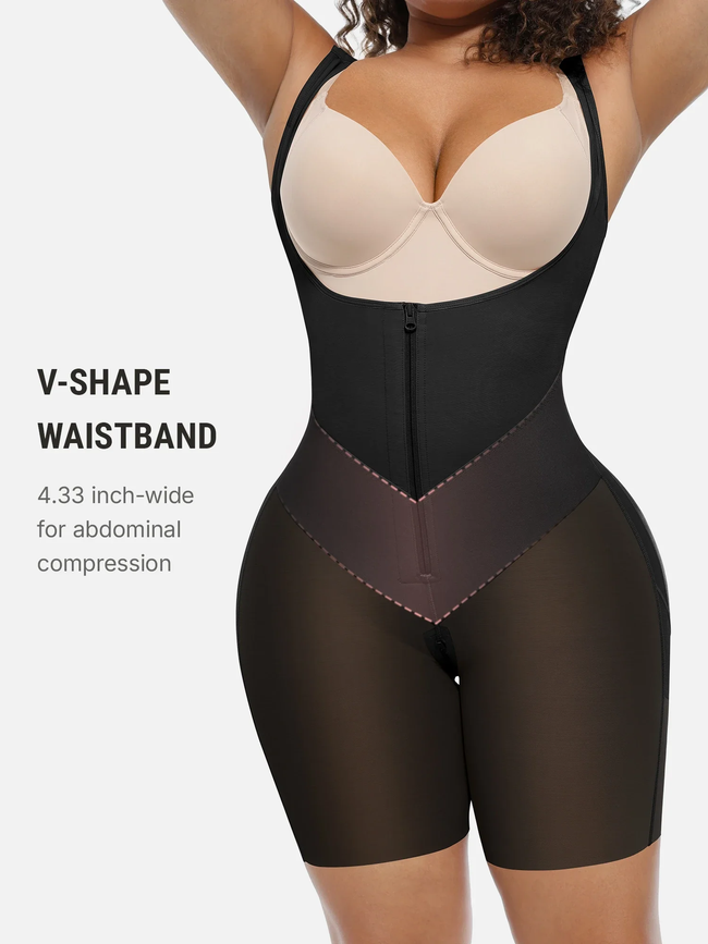 U-Shaped Faja Tummy Control Butt Lift Bodysuit Main Image