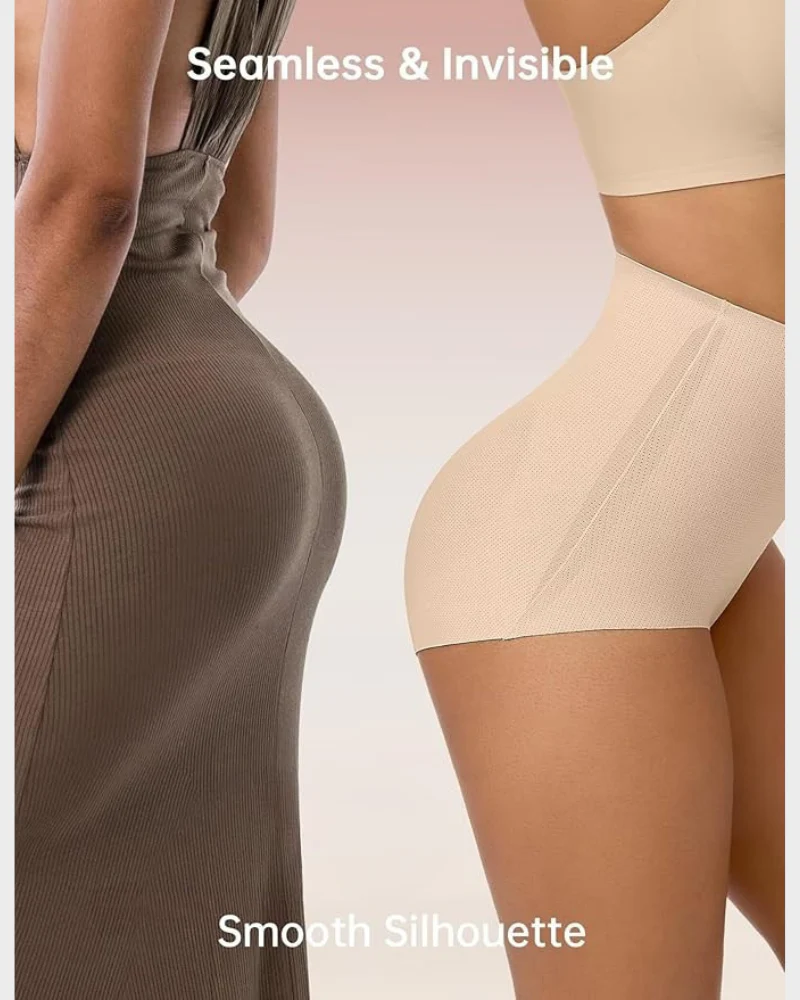 Culotte gainante taille haute sans coutures avec contrôle du ventre