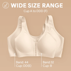 Seamless Front Closure Bra for Women | Cross Back Support Shaping Bra with Comfort Lift