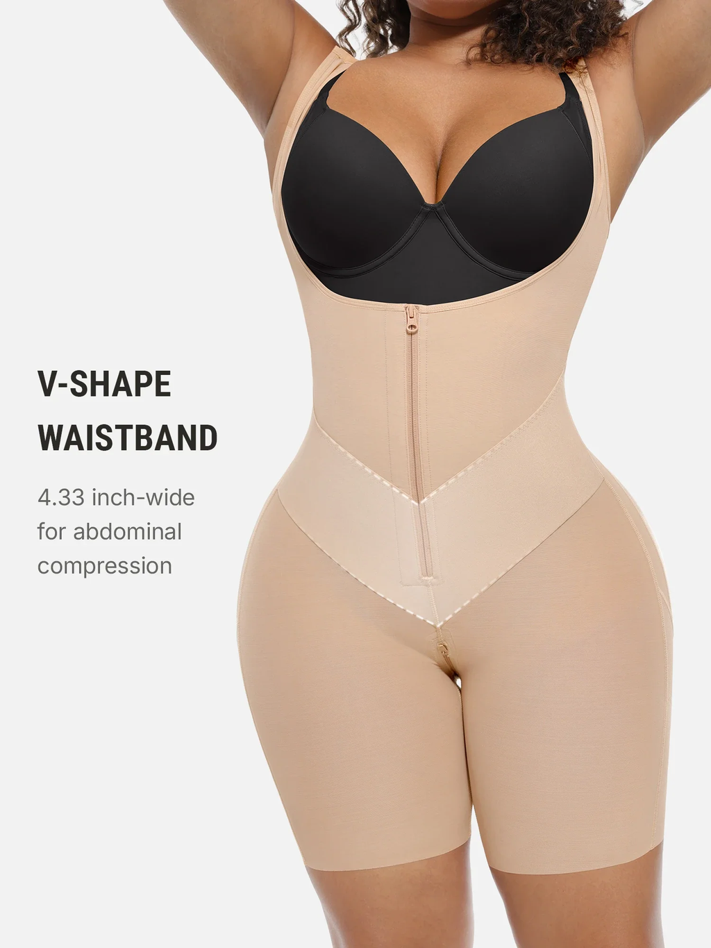 U-Shaped Faja Tummy Control Butt Lift Bodysuit