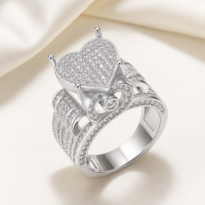 Eternal Love Heart Zircon Ring