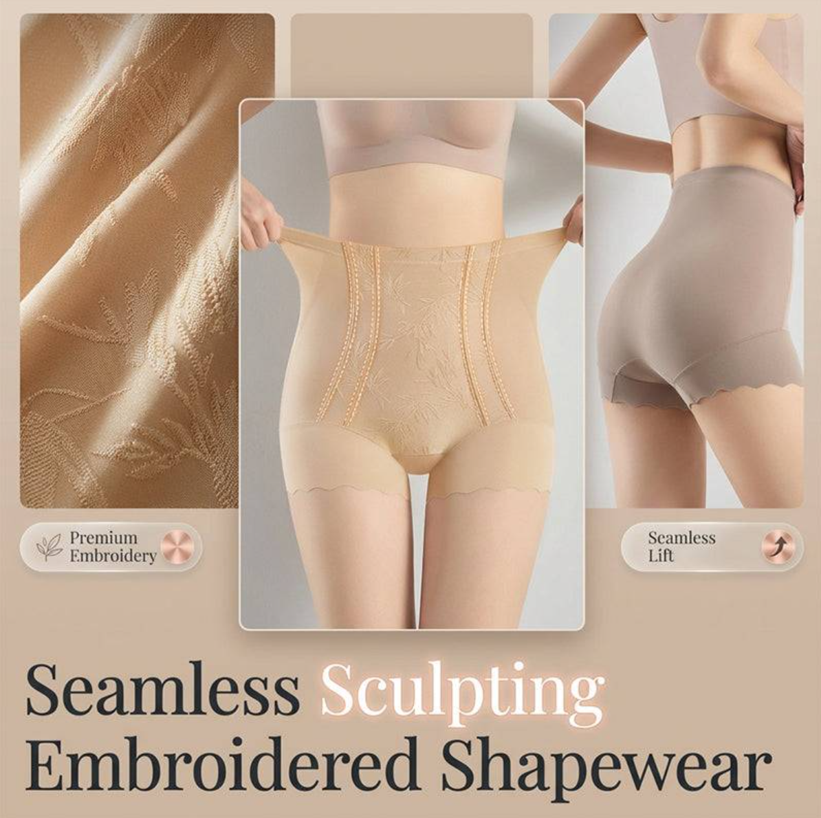 Women's High-Waist Tummy Control Shaping Underwear