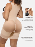 Body gainant en forme de U pour contrôle du ventre et rehaussement des fesses