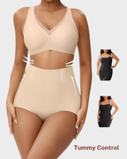 Culotte gainante taille haute sans coutures avec contrôle du ventre