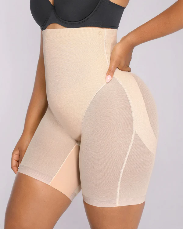 BOOT-YEAH™ MeshSmooth™ High-Waisted Mid Thigh Short