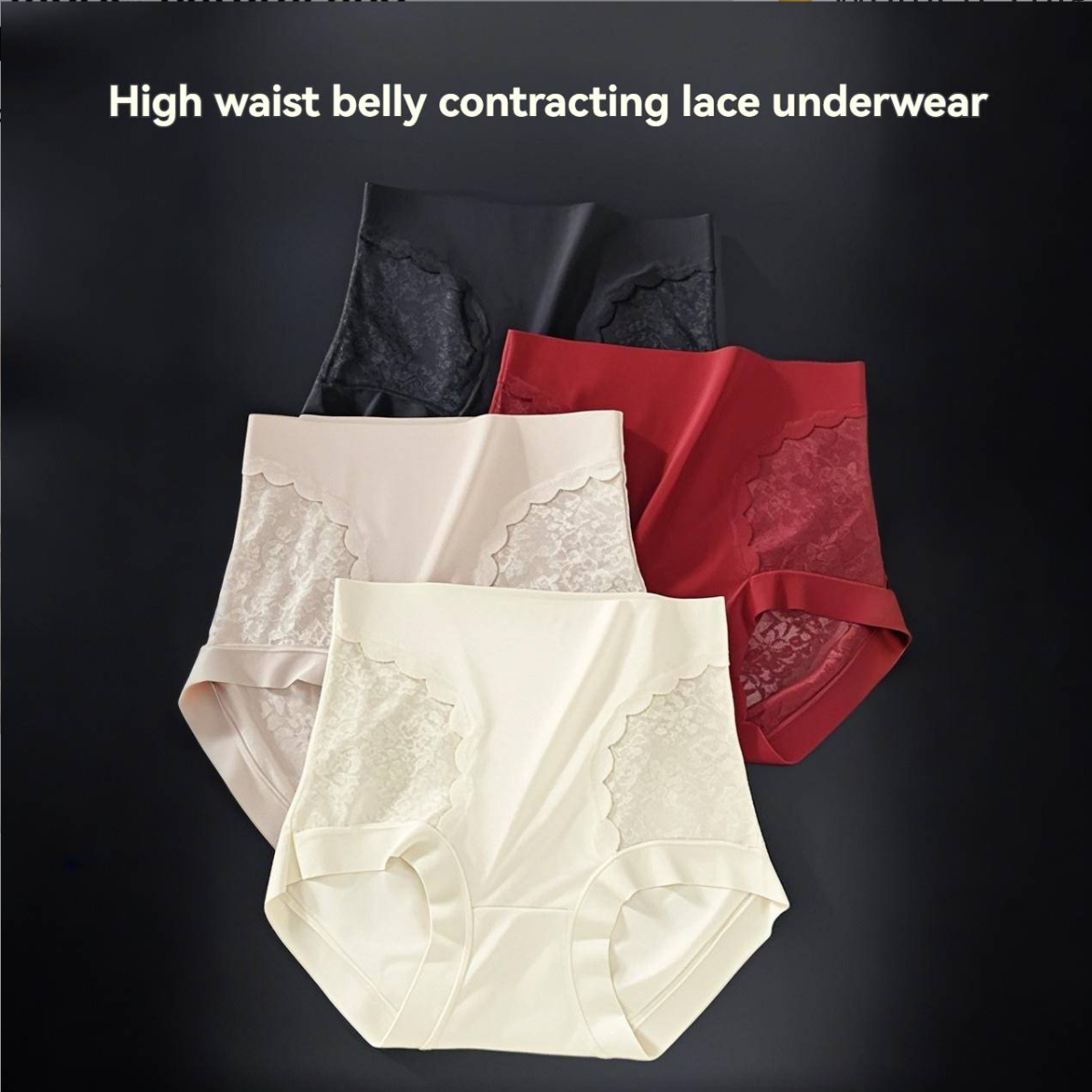 👉Women's high-elastic, seamless lace tummy control panties, shapewear and butt lifter underwear