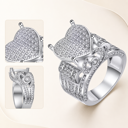 Eternal Love Heart Zircon Ring