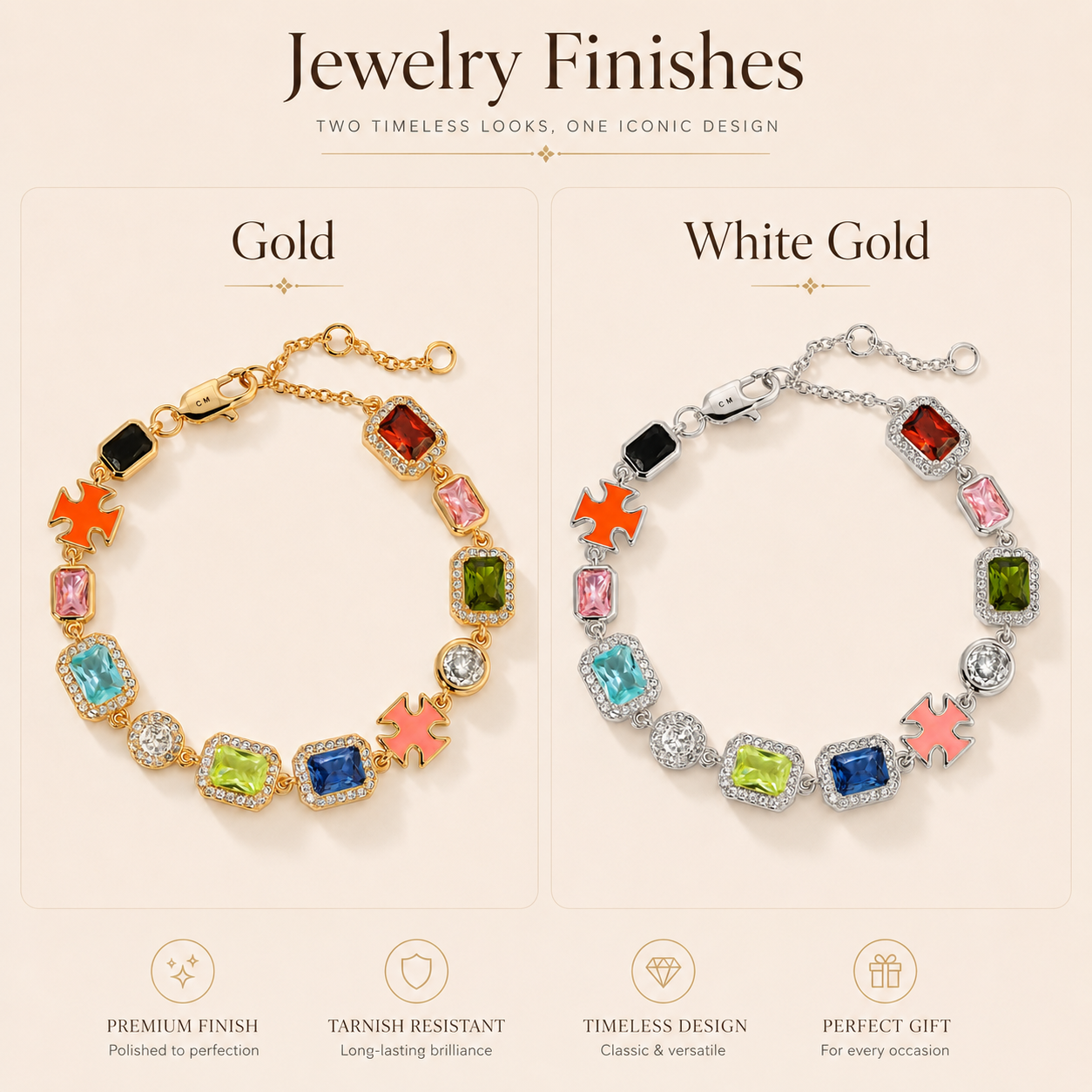 Baokang Aurora Gemstone Bracelet