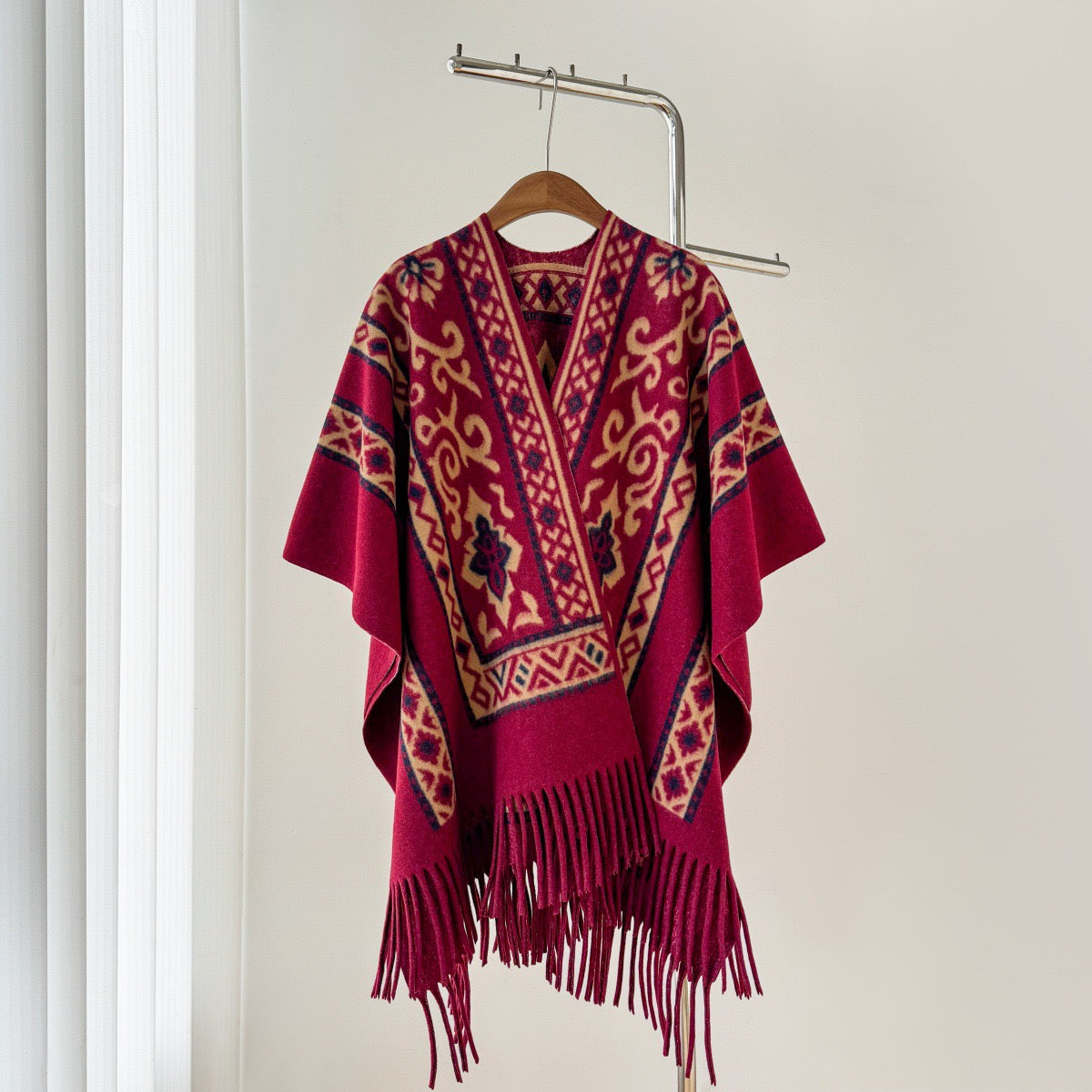Fascia avvolgente trasformabile 100% lana merino | Cardigan, scialle e sciarpa 3 in 1