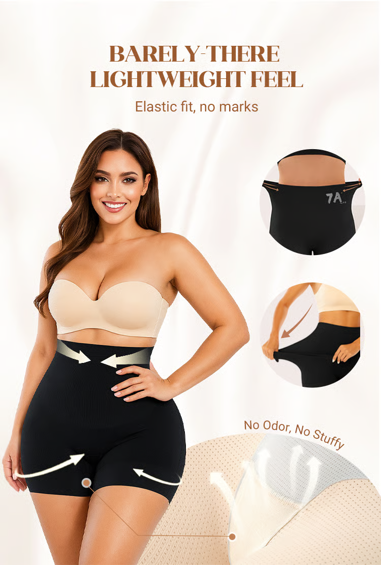 Women's mid-rise tummy-control and hip-lifting panties