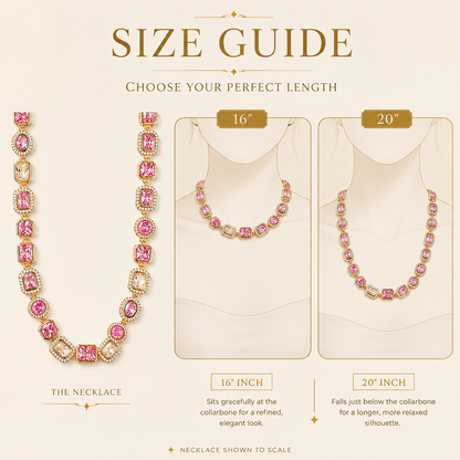 Pink Solstice Gemstone Necklace