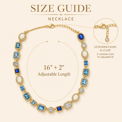 Baokang Multicolor Gemstone Necklace