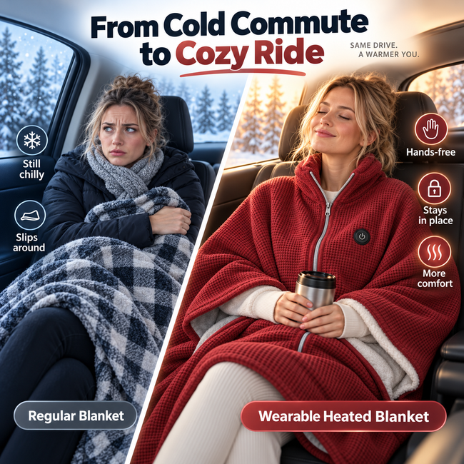 ♨️Wearable Heated Blanket – 8 Heating Zones & 3 Heat Levels Main Image