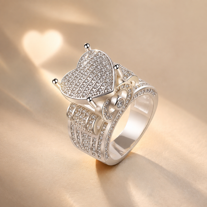 Eternal Love Heart Zircon Ring