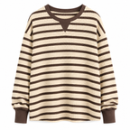 Women’s Relaxed Striped Long Sleeve Top
