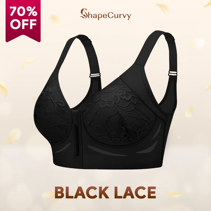 ShapeCurvy - Wireless Zip-front Body Shaping Bra
