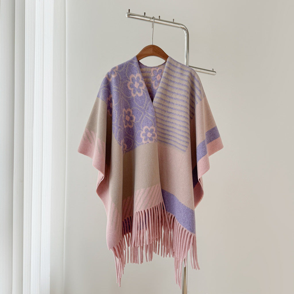 Fascia avvolgente trasformabile 100% lana merino | Cardigan, scialle e sciarpa 3 in 1