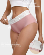 Culottes taille haute en coton doux à imprimé cœurs (lot de 6)