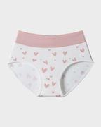 Culottes taille haute en coton doux à imprimé cœurs (lot de 6)