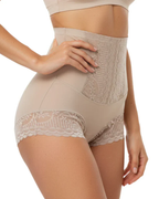 Culottes gainantes taille haute rehausse-fesses en dentelle pour femme (lot de 3)
