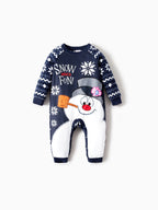 Frosty The Snowman Christmas Fleece with Snowflake Print Pajamas Sets with Christmas Socks