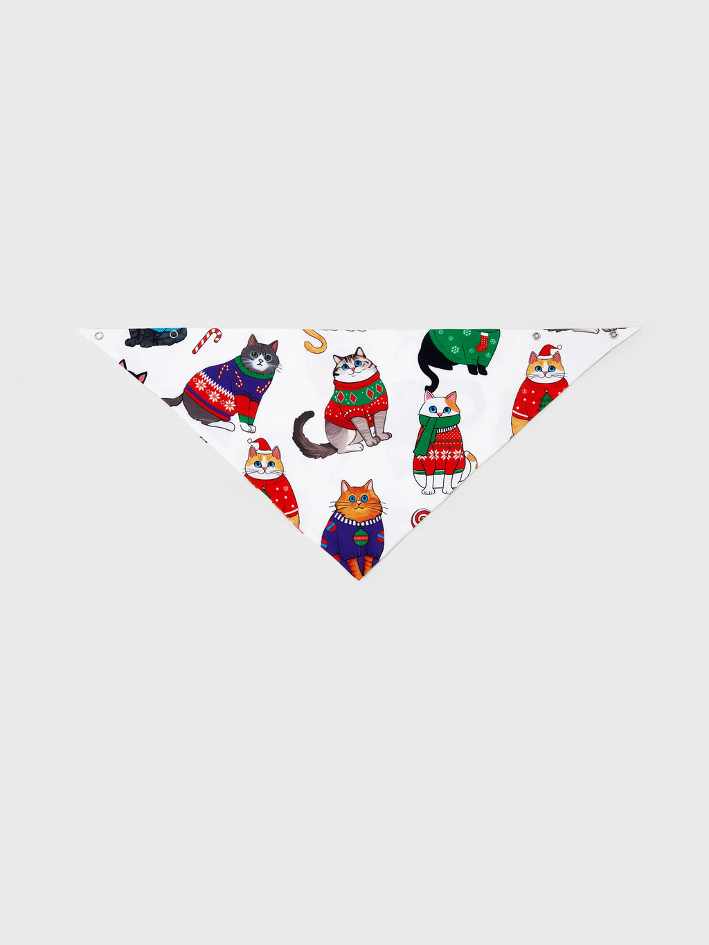 Christmas Matching Family Pajamas Set Christmas Cat Print PJS with Christmas Socks Multi-color