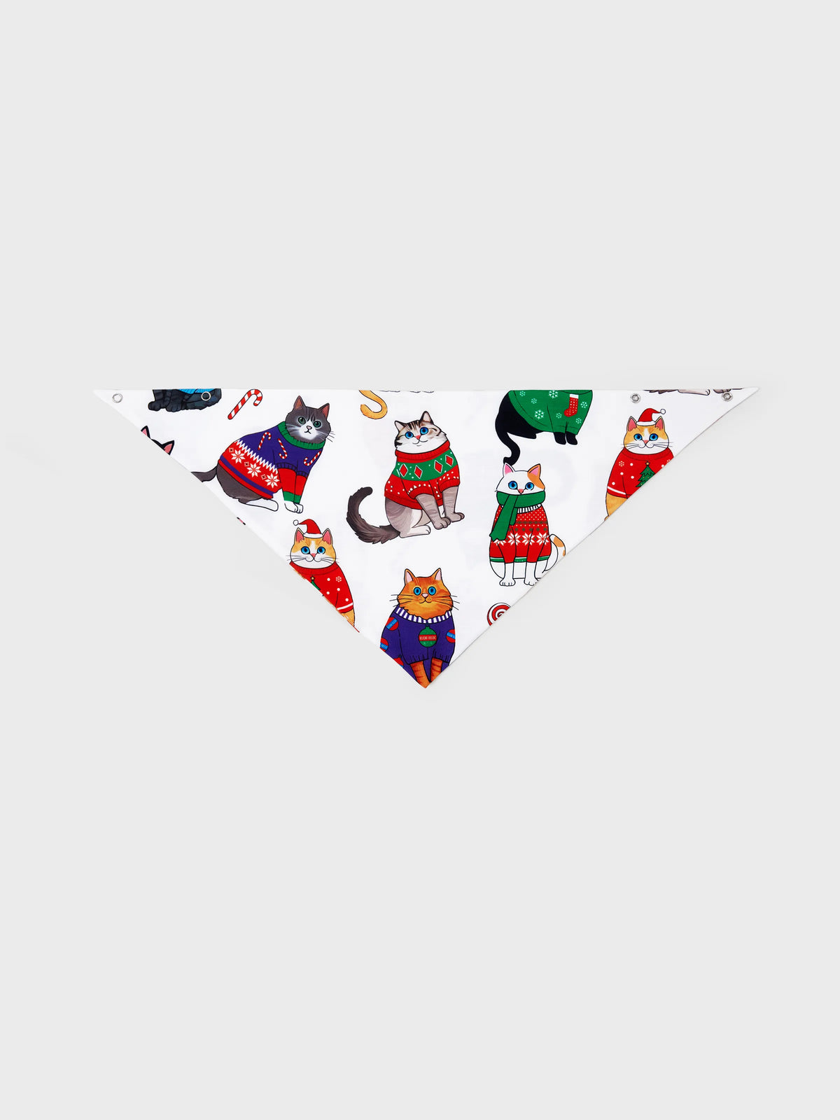 Christmas Matching Family Pajamas Set Christmas Cat Print PJS with Christmas Socks Multi-color