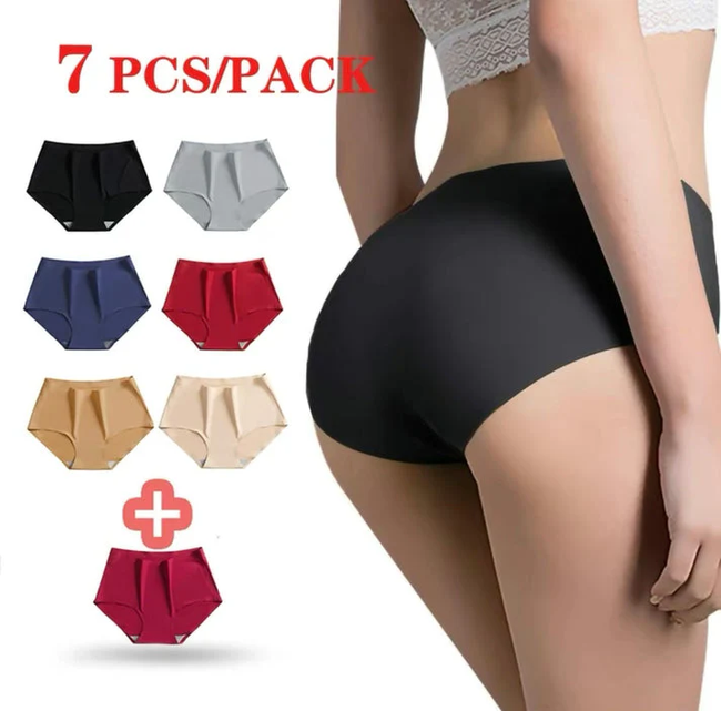 Best Seller! Women Cotton Seamless Panties Set Hover Image
