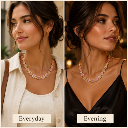 Pink Solstice Gemstone Necklace