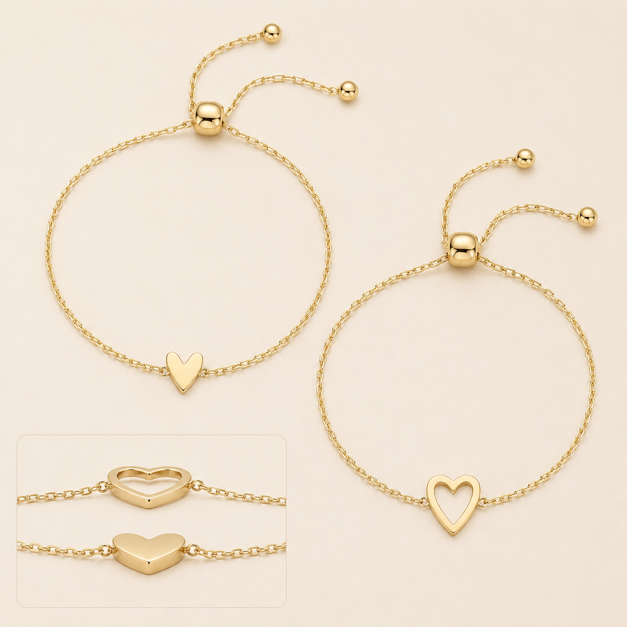 Matching Hearts Bracelet