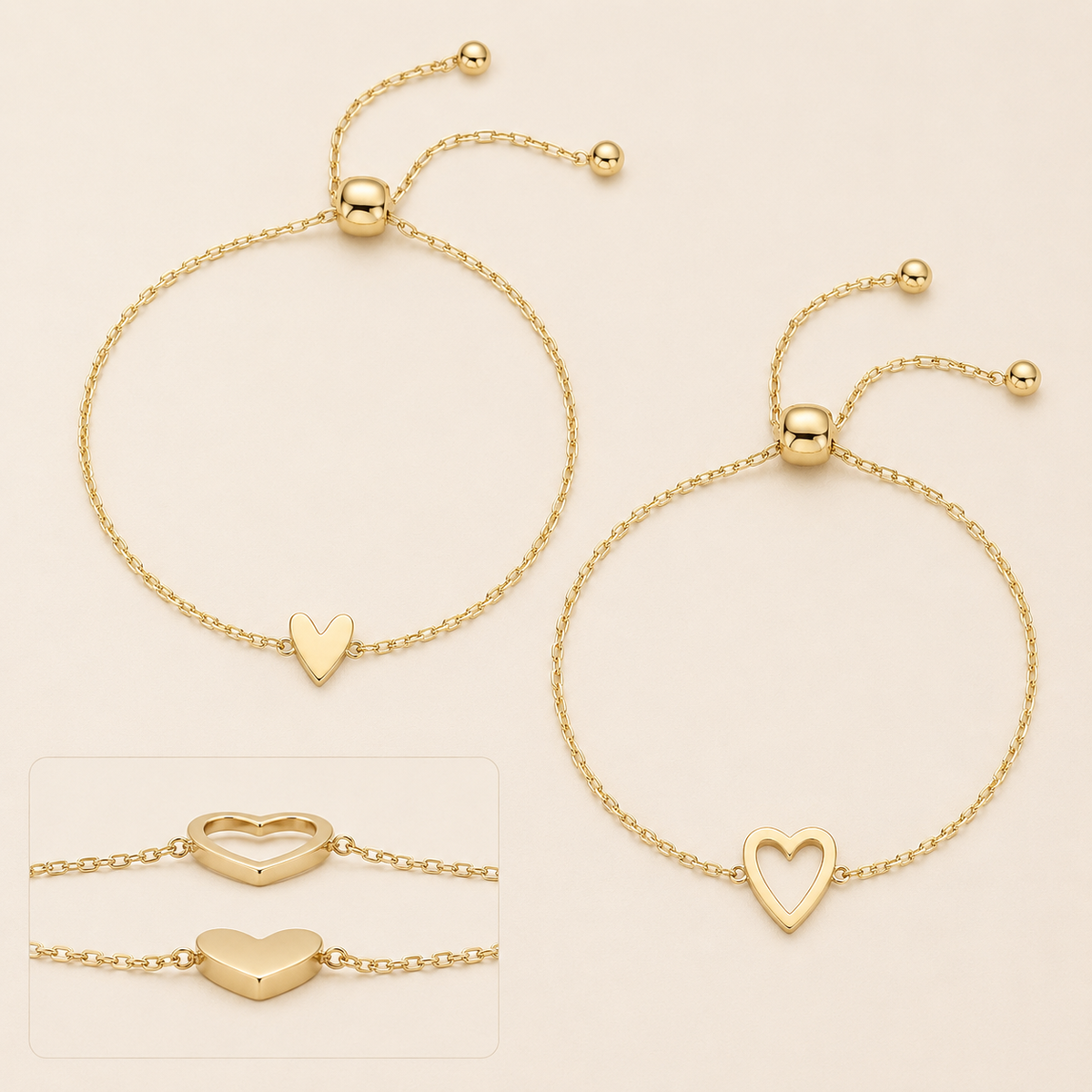 Bracciale Cuori Abbinati