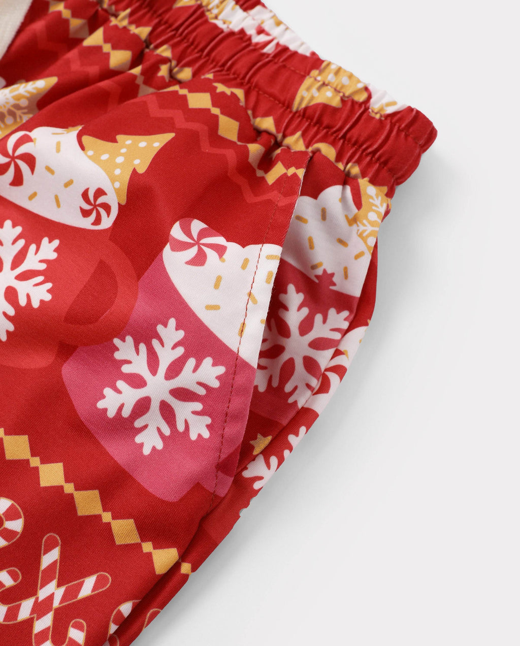Family Matching Christmas Pajamas Fair Isle & Mug Print Red