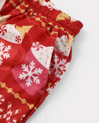 Family Matching Christmas Pajamas Fair Isle & Mug Print Red