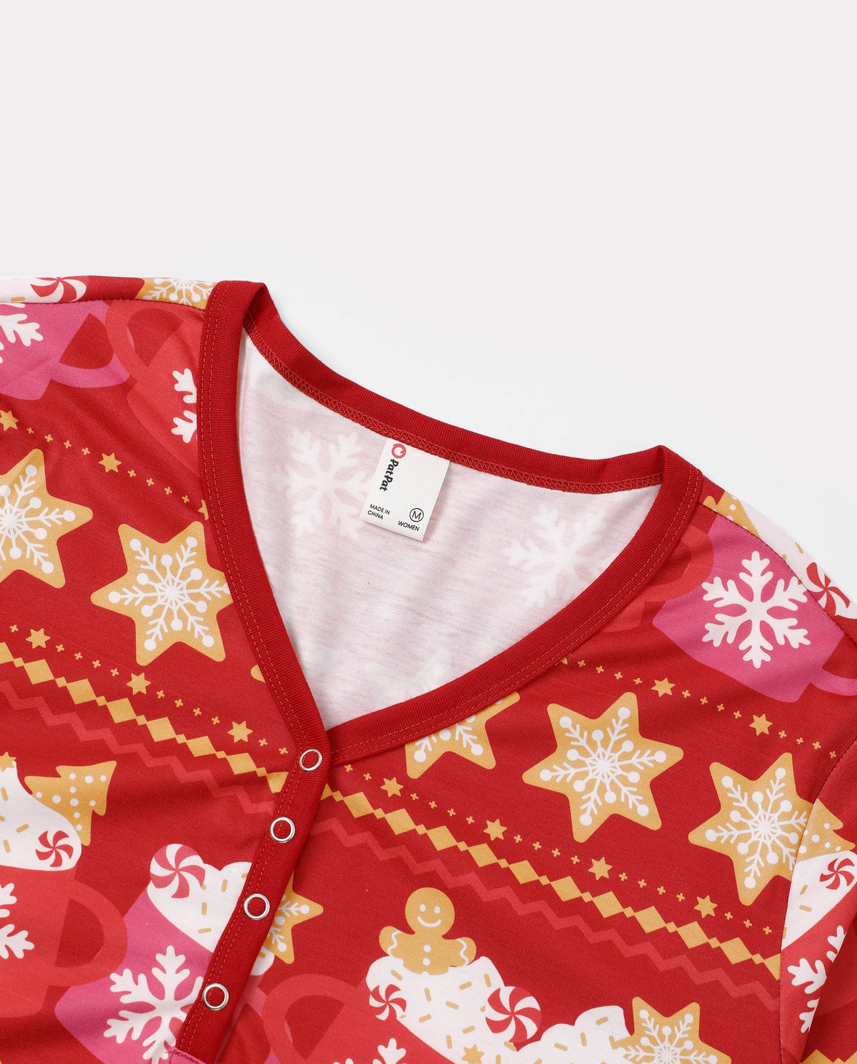 Family Matching Christmas Pajamas Fair Isle & Mug Print Red