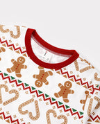 Matching Family Christmas Pajamas Fair Isle & Gingerbread Print