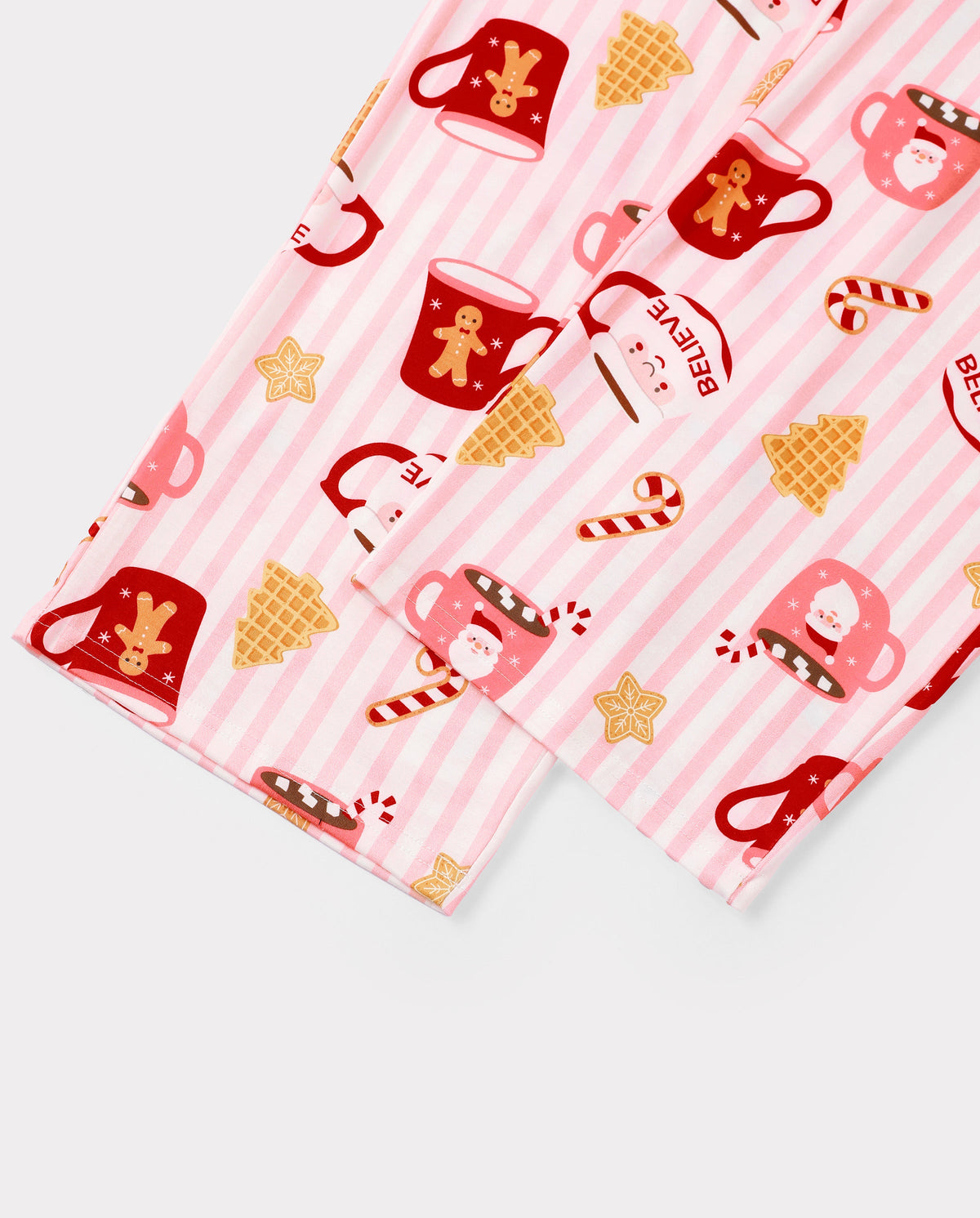 Family Matching Christmas Pajamas Mug Print Pink