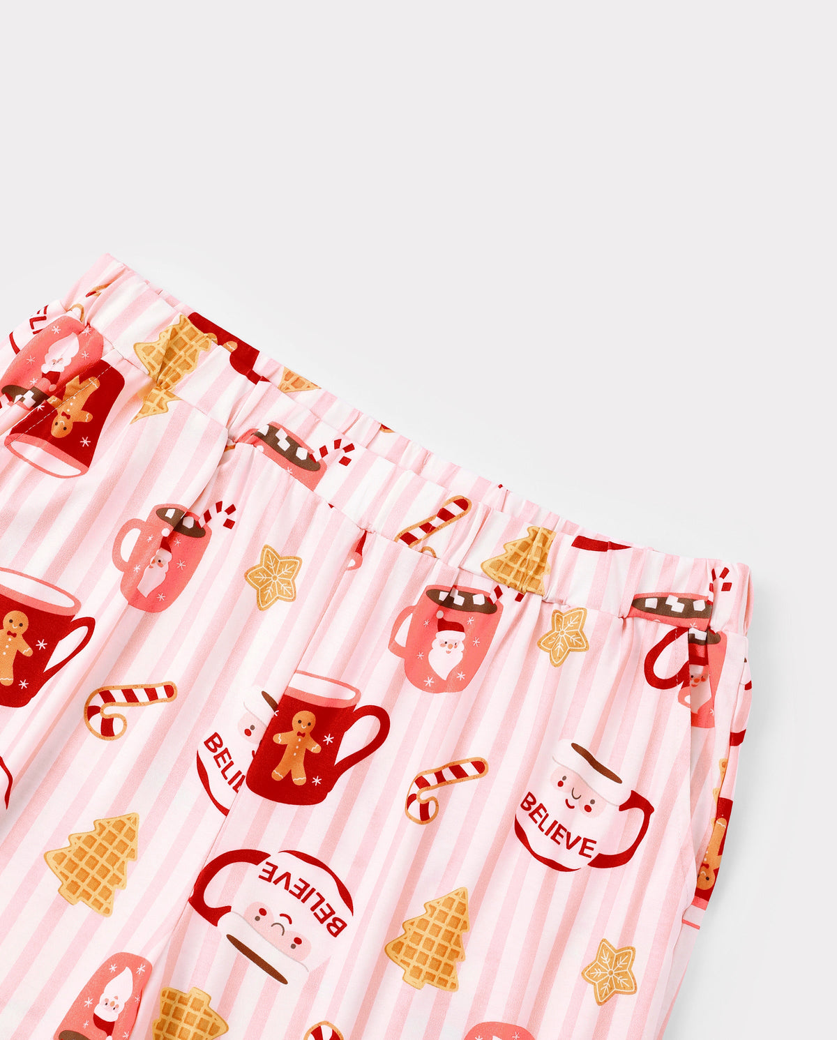 Family Matching Christmas Pajamas Mug Print Pink
