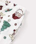 Family Matching Christmas Pajamas Santa & Christmas Tree Print Red