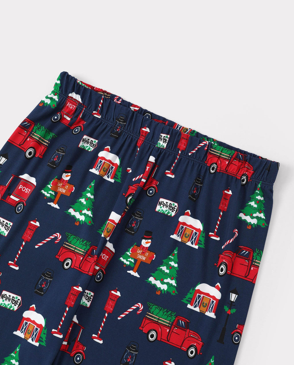 Matching Family Christmas Pajamas Christmas Village Print Bamboo