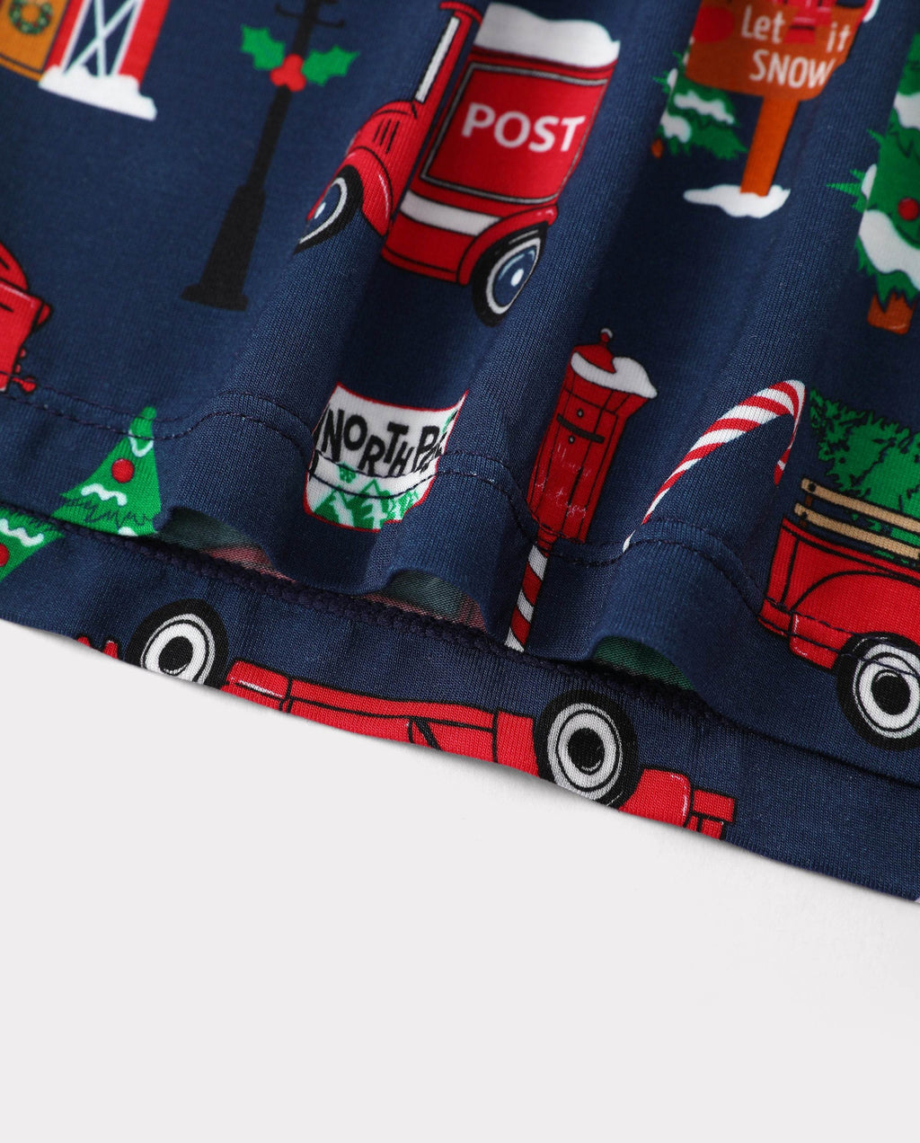 Matching Family Christmas Pajamas Christmas Village Print Bamboo