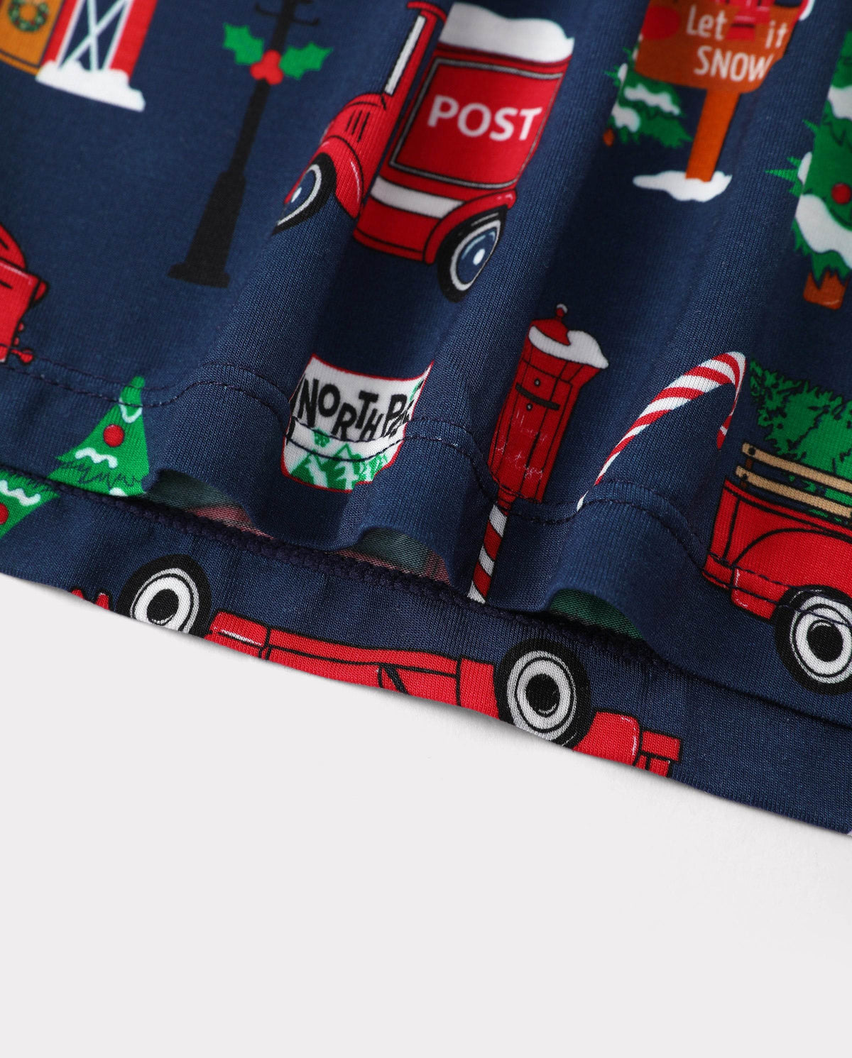 Matching Family Christmas Pajamas Christmas Village Print Bamboo