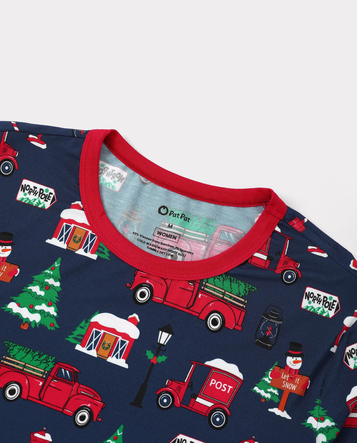 Matching Family Christmas Pajamas Christmas Village Print Bamboo