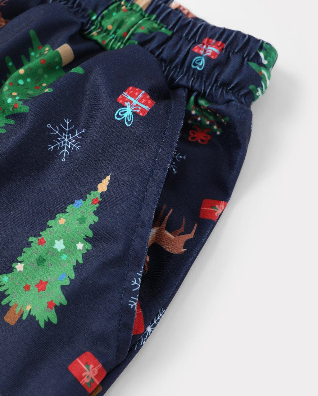 Matching Family Christmas Pajamas Christmas Tree Print Navy Holiday Pajamas