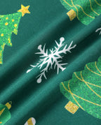 Family Matching Christmas Pajamas Christmas Tree Print Bamboo Green
