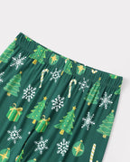Family Matching Christmas Pajamas Christmas Tree Print Bamboo Green
