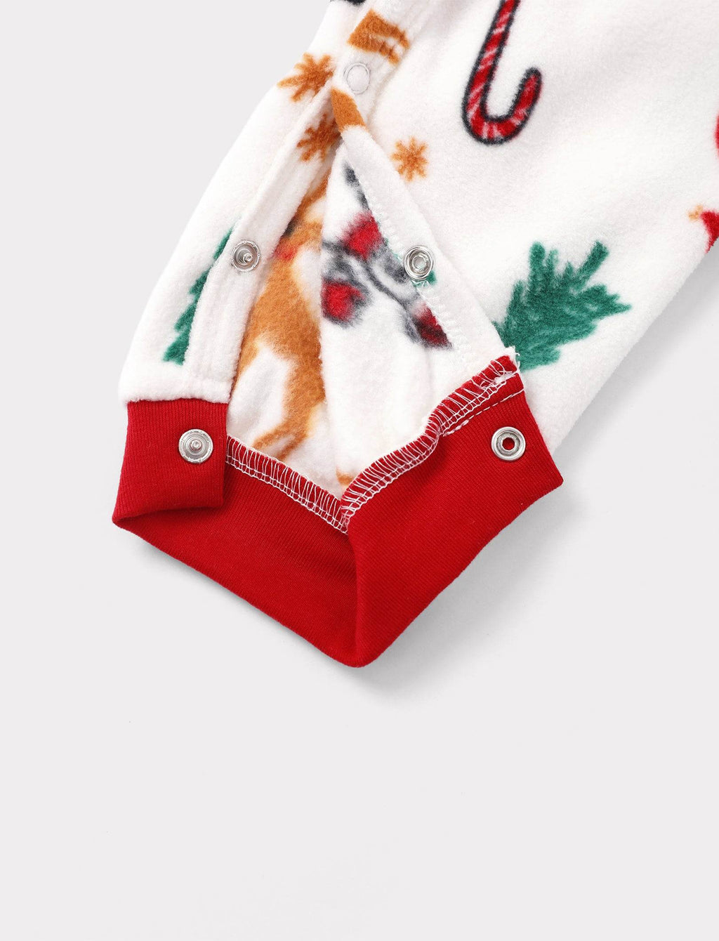 Family Matching Christmas Pajamas Reindeer & Christmas Tree Print Fleece