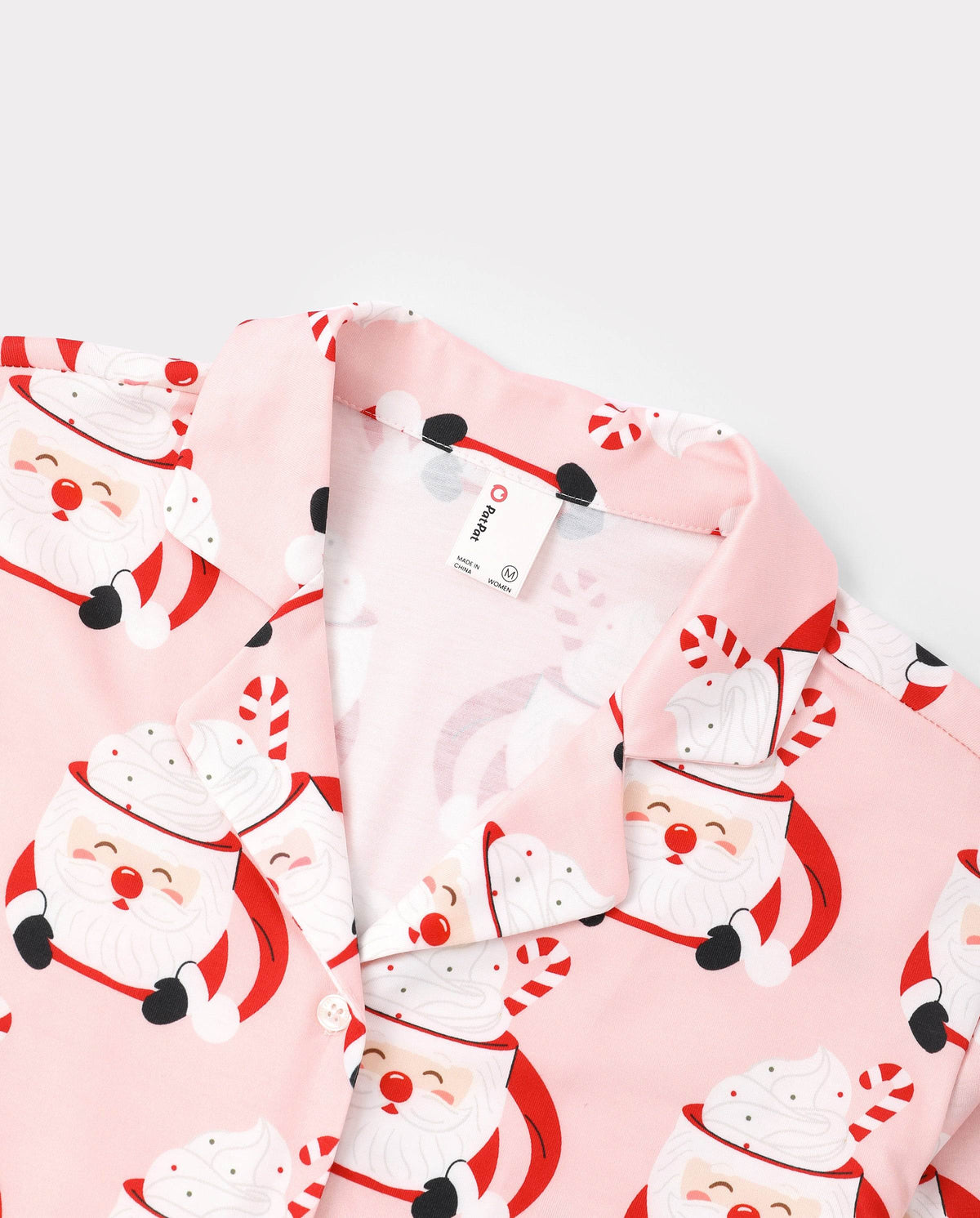 Matching Family Christmas Pajamas Mug & Santa Print Multicolor