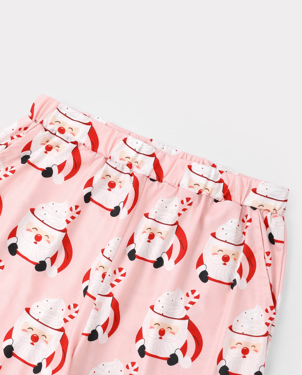 Matching Family Christmas Pajamas Mug & Santa Print Multicolor