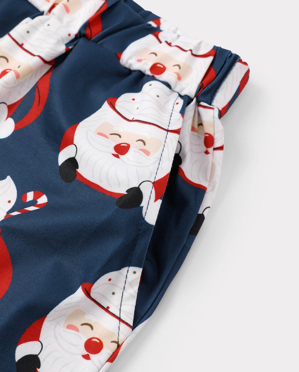 Matching Family Christmas Pajamas Mug & Santa Print Multicolor
